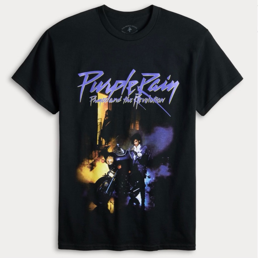 Prince Graphic Purple Rain T-Shirt, Sz S